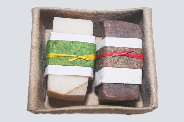 Set of 2 Natural Homemade Soaps from Uganda