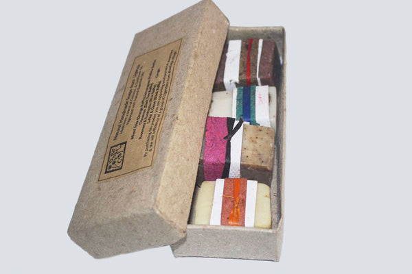 Set of 5 Natural Homemade Soaps from Uganda